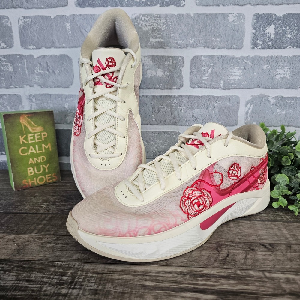 Nike Giannis Freak 6 Roses Shoes Men Size 9 Coconut Milk Pink FV1295 100